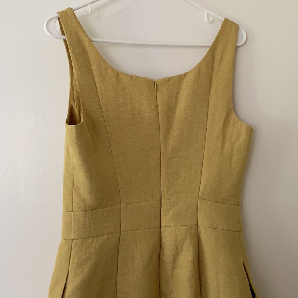 Banana Republic Chartreuse Yellow Midi Dress - Picture 4 of 4
